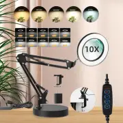 SILAMPDI Magnifying Glass with Light and Stand 12W Magnifiers for Craft Work,...