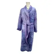 Lord & Taylor. Upcycled, OOAK Purple Tie Dyed Bathrobe. Size: Medium