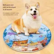 Pet Cooling/Warming Mat Soft Inflatable Water Play for Small Dogs Cat