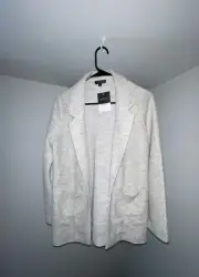 Topshop Cream White and Black Blazer with two pockets, Size 4, New with Tag!
