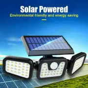 1x Waterproof 74LED Solar Power Light PIR Motion Sensor Outdoor Lamp Garden