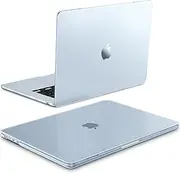 Fintie Case for MacBook Air 15 Inch A3241 A3114 A2941 (2023 2024 2025), [100% Corresponds to Official Colour] Premium Slim Matte Case for MacBook Air 15.3" with M2 M3 M4 Chip (Frost Sky Blue)