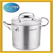 Korkmaz A1164 Proline Extra Deep Casserole Cooking Pot 16x14 cm 2.7 Liter w/ Lid