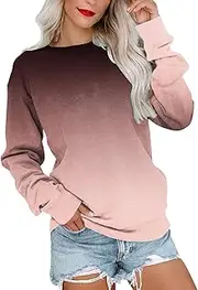[Generic] Fleece Jacket Womens Daily Merry Christmas Print O Neck Sweatshirt Round Neck Fit Pullover Tops Casual Long Sleeve Workout Shirts Loose Blouse Womens Lightweight Hoodie