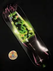 RARE SIGNED Boo Johnson DGK Skateboard Deck Trippy Lava Lamp Dirty Ghetto Kids