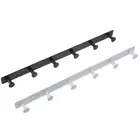 2 Pcs White Coat Rack Wall Mount Black Hooks for Hanging New Coat Rack Bathroom