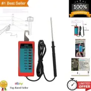Electric Fence Voltage Tester by ALLOSUN: 7 kV Neon Display, Portable Red Design