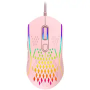 Laser Gaming: RGB Lightweight Gaming Mouse - Pink