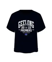 Geelong Cats AFL 2022 Cotton On Premiership T Shirt Kids Sizes 6-14!