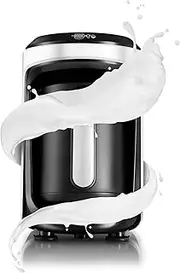 KARACA Hatır Hüps Turkish Coffee Machine White, 5 Cups Turkish Coffee (300cc), Automatic Shut-Off Function, 535 Watt Motor