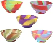 MERRYHAPY Silicone Bowl Set Feeding Bowl Toddler Plate Dishwasher Safe Soft Comfortable Material