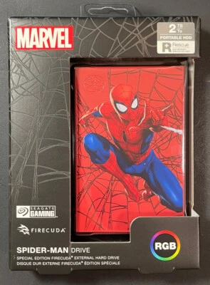 Seagate FireCuda External Gaming Hard Drive 2TB HDD [ Marvel Spider-Man ] NEW