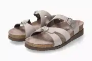 Mephisto Women's Hannel Light Grey 605 Adjustable Criss-Cross Straps Sandals