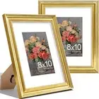 8x10 Picture Frames Set of 2, Ornate Vintage Photo Frame for Wall or