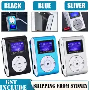 Mini Portable MP3 Player With Clip-on LCD Screen Support Micro TF Card Stereo