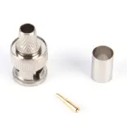 10 Sets 3-Piece BNC Male RG58 Plug Crimp Connectors N.bf