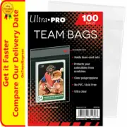 Ultra Pro UltraPro Team Bags Resealable Clear Card Protectors 100ct Pack of 100