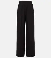 [Fforme] Fforme Maud high-rise silk cady wide-leg pants AU 12 black