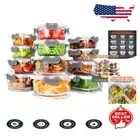 Complete 12-Piece Airtight Glass Meal Prep Set - Oven/Microwave Safe, 11-35 Oz