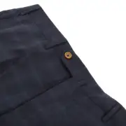 PT01 NWT Flat Front Dress Pants Size 50 34 US In Blue Plaid Wool Blend