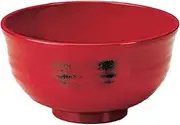 Fukui Craft Miso Soup Bowl, Nest Standing Soup Bowl, Made in Japan, Red Negorouchi