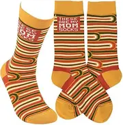 [Primitives by Kathy] Novelty Socks - Mom Socks, One Size, Unisex, LOL Collection, Multi