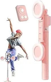 Selfie Stick Tripod - Rotatable Phone Holder, Lightweight Aluminum Alloy Tripod | Versatile Light Adjustments, Versatile For Any Angle, Perfect For Photography, Video Recording And Social Media,