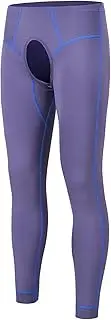 [ZONBAILON] Compression Pants Mens Tights Open Front Leggings Sports Base Layer Men Cold Weather Athletic Thermal