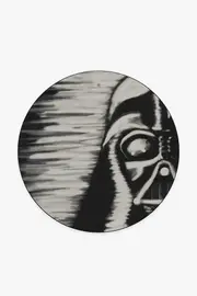 185' Round | Machine Washable Runner Rug | Kid & Pet Friendly | Indoor Rug | Darth Vader Tufted Rug | Ruggable