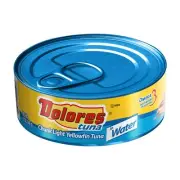 Dolores Tuna Chunk Light Yellowfin Tuna in Water 5oz Canned Tuna 24 Pack