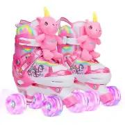 Unicorn Doll Kids Toddler Roller Skates for Girls,WESKIFAN Quad Skating Shoes...