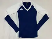 adidas Quickset Long Sleeve Volleyball Jersey Women's S Navy Blue White JN2932