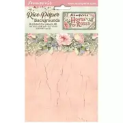 Stamperia A6 RICE PAPER - HOUSE OF ROSES - 8 ASSORTED SHEETS - 10.5 x 14.8cm