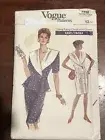 New VOGUE Misses Easy Dress Top & Skirt Pattern 7236 Size 12