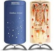 Nekithia Clothes Dryer Portable Travel Mini 900W Dryer Machine