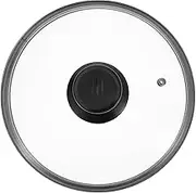 CIYODO 1pc Tempered Glass Pot Lid Visual Cooking Anti-Oil Splashing Cover Heat Resistant Handle for 22cm Kitchen Gadget