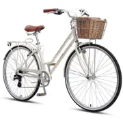 XDS Loretta 700c x 19" Ladies Alloy Retro Bike - Ivory