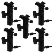 5x Elite Flash Umbrella Brackets - Swivel/Tilt Head, Light stand mount for Flash