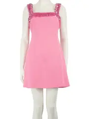 Pink Nada Sequinned Mini Dress