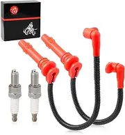 Moto1988 Spark plug & Wire Cap for Polaris RZR XP 4 S 900 1000 RS1 Turbo 2014-2023 4014296 4014295 4017695 4017694