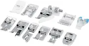11pcs/Set Household Sewing Machine Parts, Metal Quilting Zipper Walking Foot Presser Feet Kit, Suitable Most of Household Multi Functional Sewing Machine