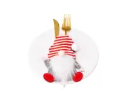 Christmas Decorative Supplies Dwarf Knife and Fork Set Faceless Old Man Knife and Fork Bag Rudolph Tableware Set