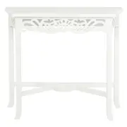 Jepara Carved Hall Table (White)