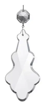 B&P Lamp 5 1/8" Clear, Flat Crystal Magnum Pendalogue