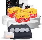 35mm Film Bundle with Kodak Colorplus 200 35mm Film Colour 3 Pack, Film Case and Clikoze Photography Tips Card & Camera Lens Cloth