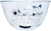 Sunart SAN4301-1 Cute Tableware, Party Bear Bear's Grasan, Glass, Somen, Somen, Soba, Walk to Beach Miscellaneous Goods, Bear, Summer, Made in Japan