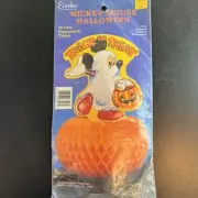 Mickey Mouse Halloween 10" Honeycomb Tissue Decoration Centerpiece Eureka NOS