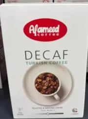 Alameed Decaf Turkish Coffee Without Cardamom 250gm
