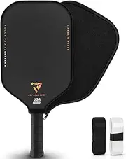 FC Focus Series Carbon Fiber Pickleball Paddle, Matte Surface (CMS), 10% Larger Sweet Spot, T700+16MM Pickleball Racket Pickleball Paddle Set