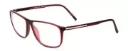 Porsche Designs P8278-D Unisex Reading Glasses in Crystal Red Matte Brown 56 mm